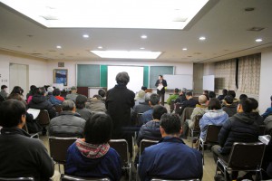 会場は津南町役場大会議室 