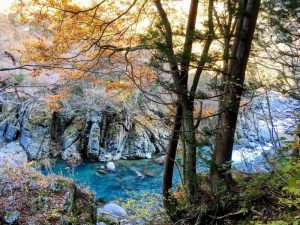 神秘的な中津川渓谷
